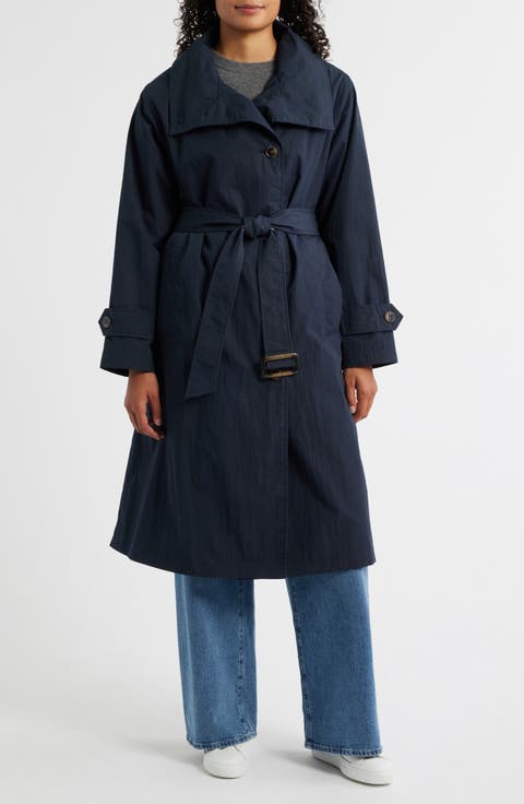 Cotton Blend Trench Coat