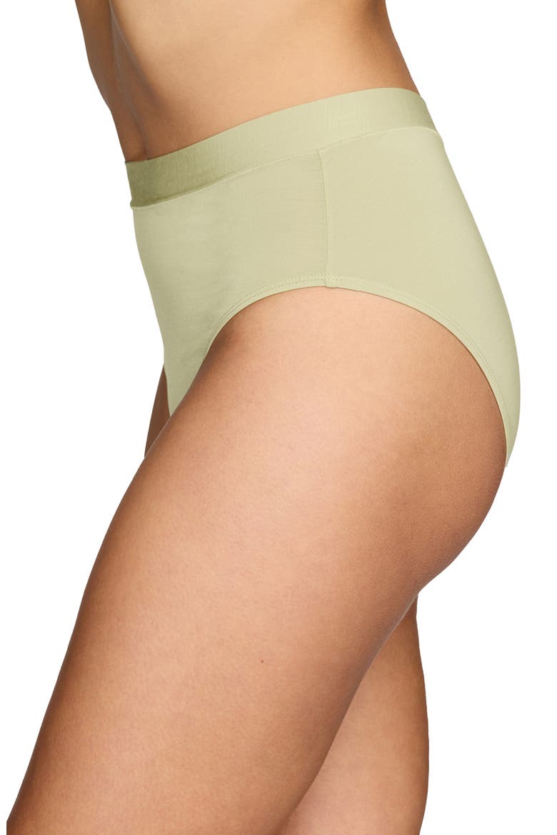 The Highwaist High Cut Modal Briefs, Alternate, color, MEADOW