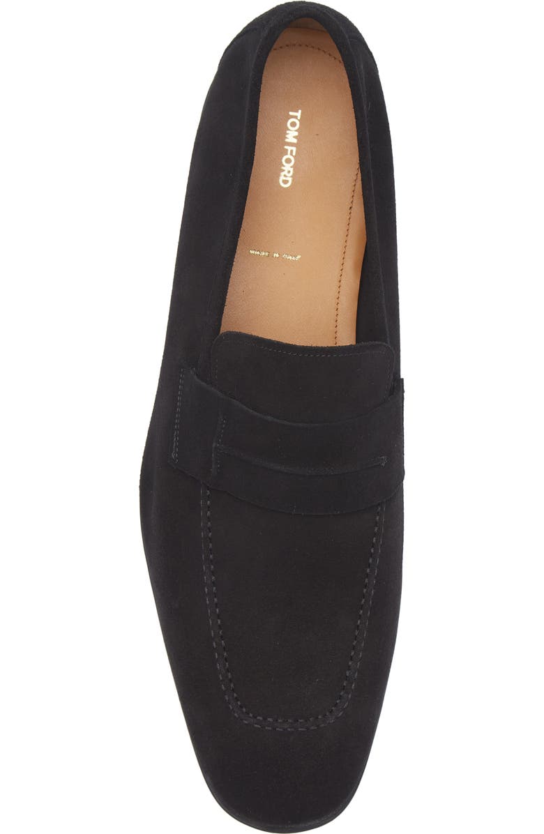TOM FORD Sean Penny Loafer, Alternate, color, Black