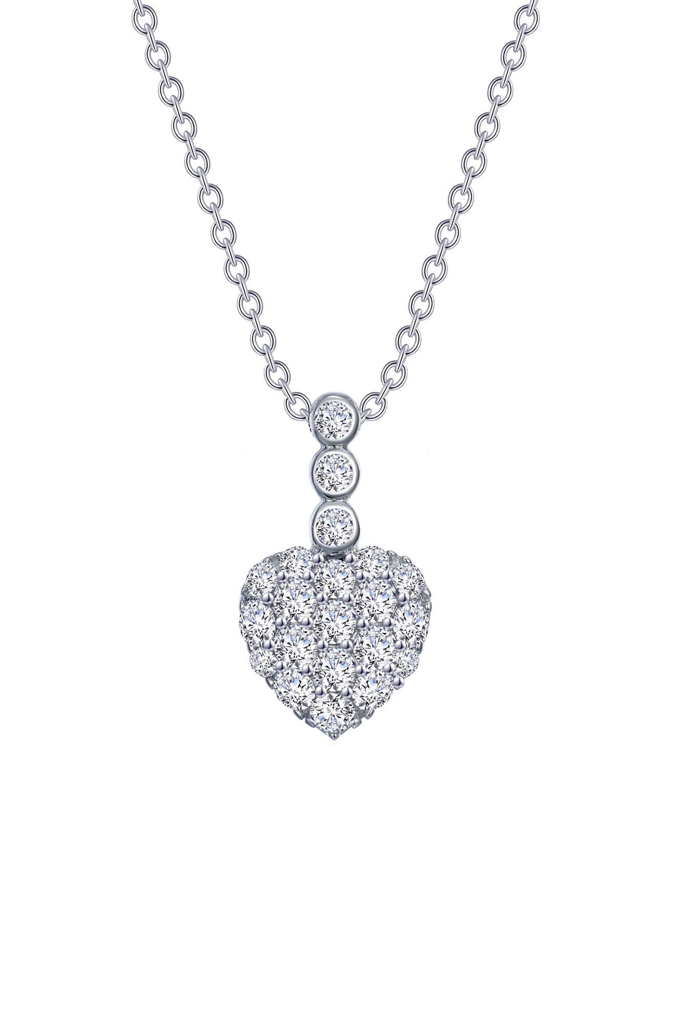 Lafonn Simulated Diamond Heart Pendant Necklace