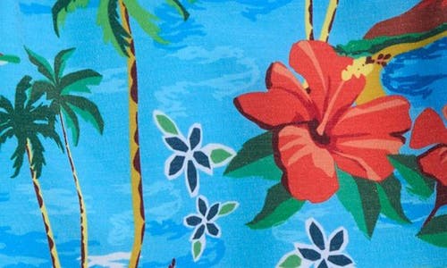 Fair Harbor Kids' Bayberry Water Repellent Swim Trunks In Tropical Cove