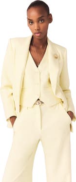 maje Double-breasted suit jacket