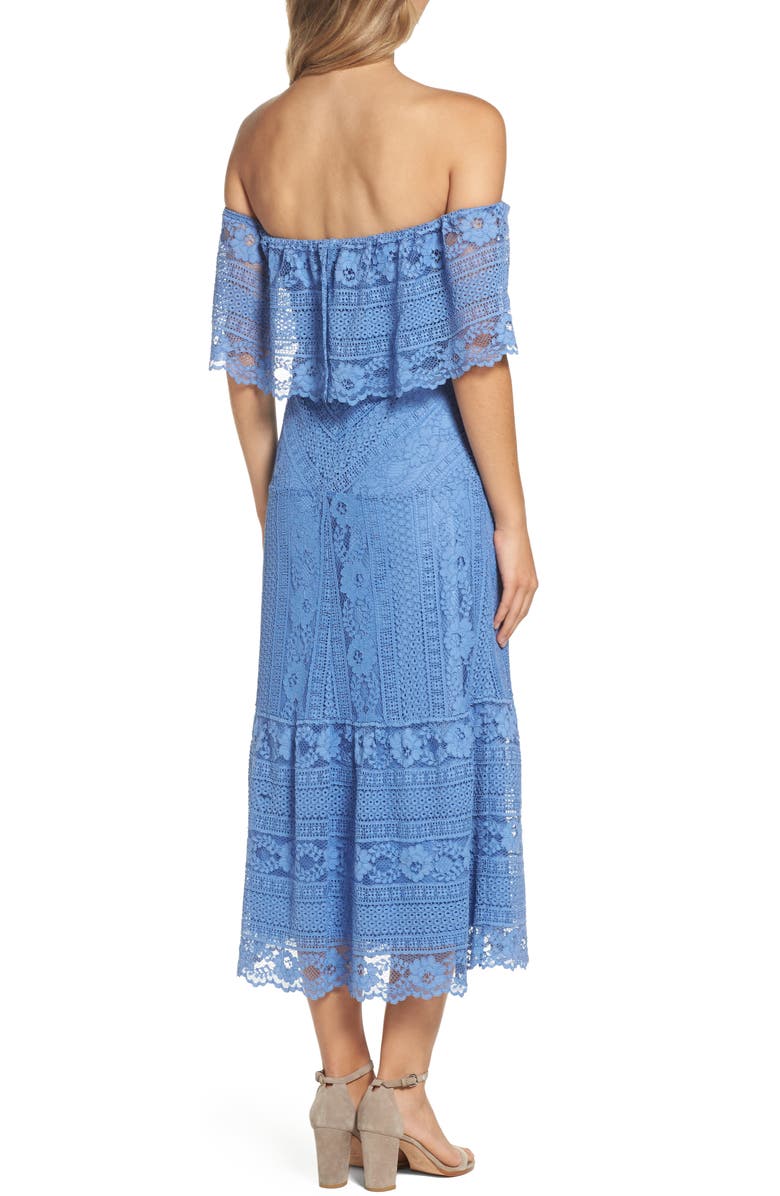 BB Dakota by Steve Madden BB Dakota Katie Lace Midi Dress, Alternate, color,