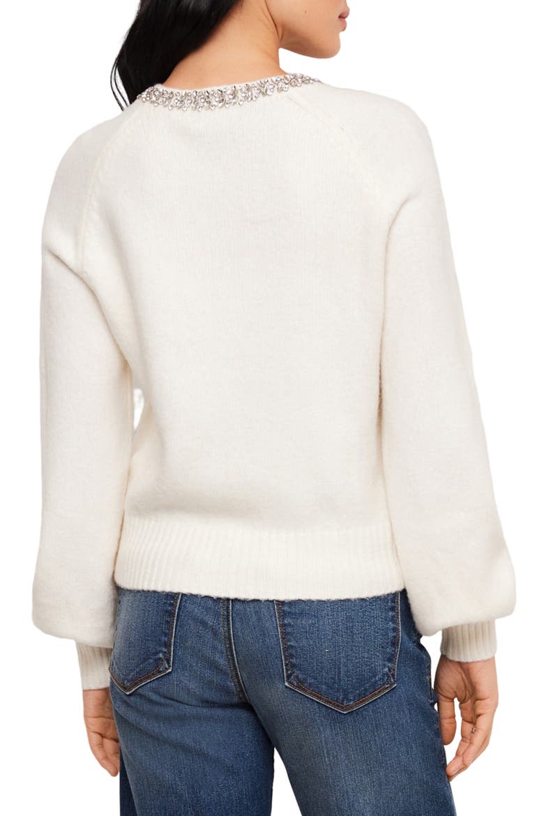 Embellished Cardigan, Alternate, color, CREAM