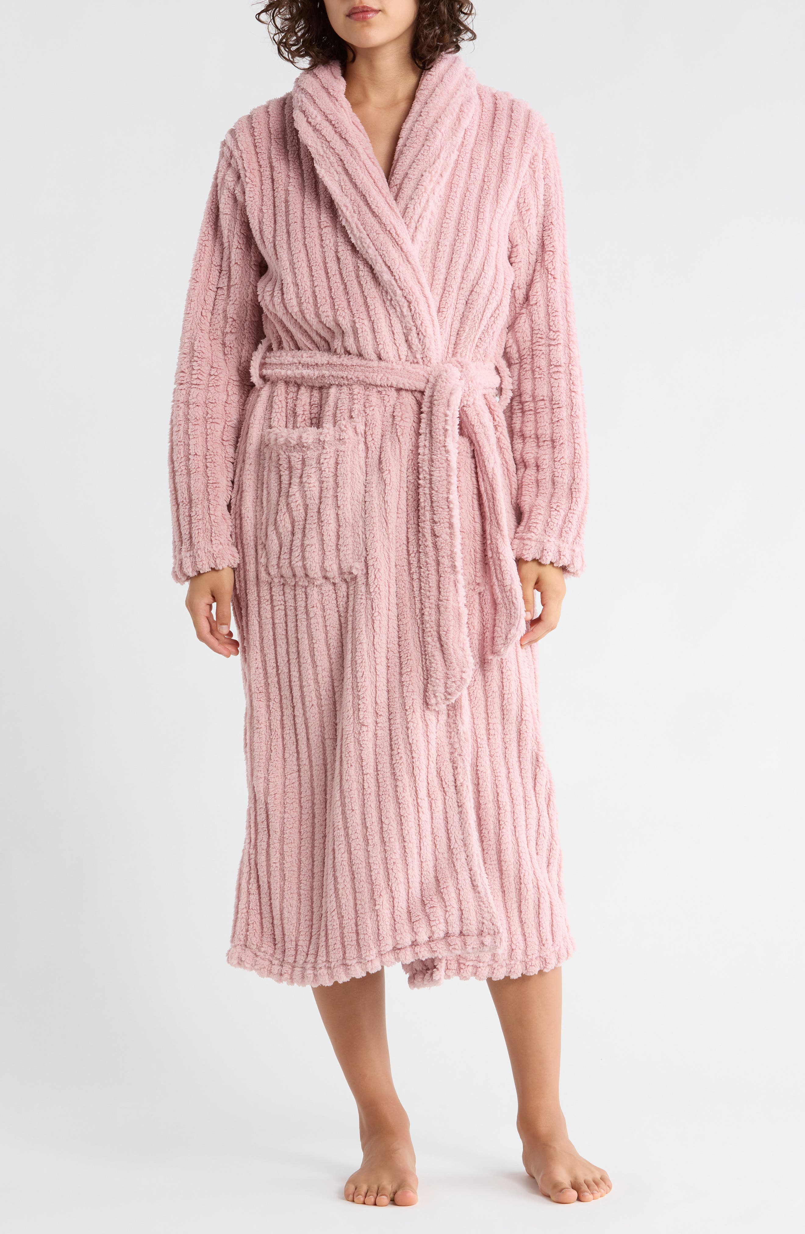 NORDSTROM RACK Textured Plush Fleece Robe