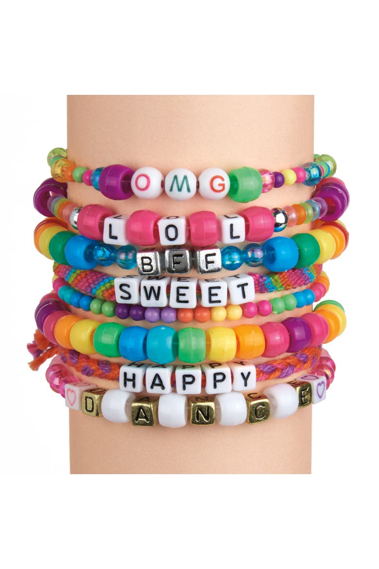 Abc Fashion Diy Bead Bracelets Kit, Alternate, color, Multicolored