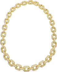 Adornia Pavé Cubic Zirconia Chain Necklace