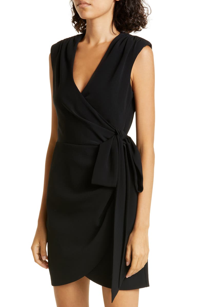 Cinq à Sept Sierra Sleeveless Faux Wrap Minidress, Alternate, color,