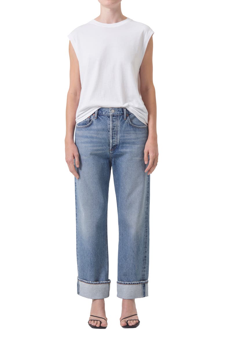 Fran High Waist Wide Straight Leg Jeans, Alternate, color, INVENTION