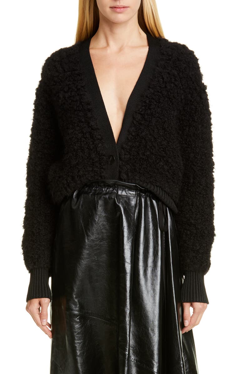 Proenza Schouler Crop Cardigan, Main, color, 