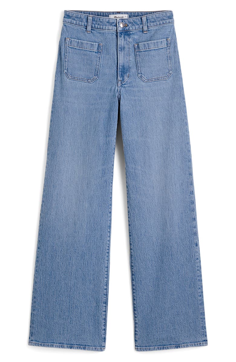 Madewell The Curvy Emmett Wide Leg Jeans, Alternate, color, Driftwater Wash
