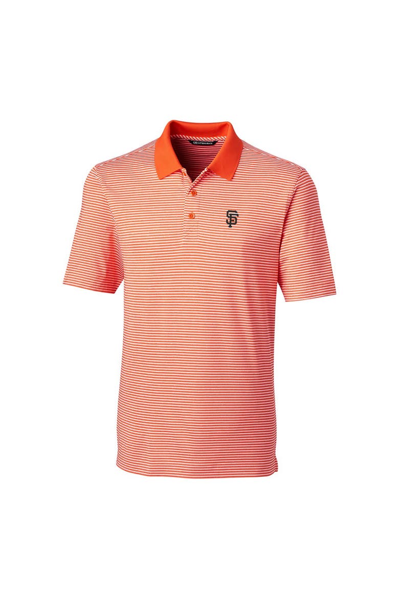 Men's Cutter & Buck Orange San Francisco Giants Big & Tall Forge Tonal Stripe Polo, Main, color, Orange