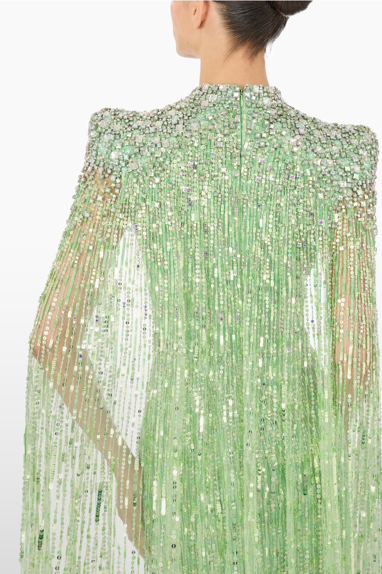 Opera Embellished Maxi Dress, Alternate, color, Calypso