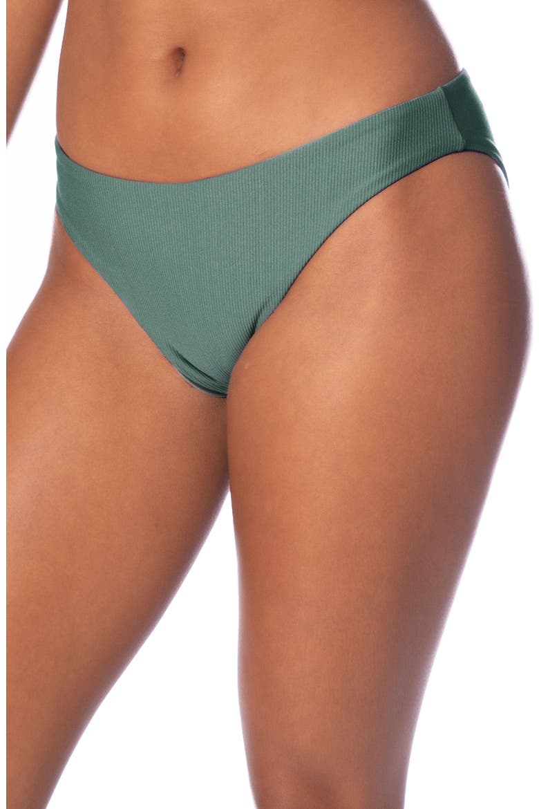 Eucalyptus Green Sublimity Reversible Bikini Bottoms, Main, color, GREEN