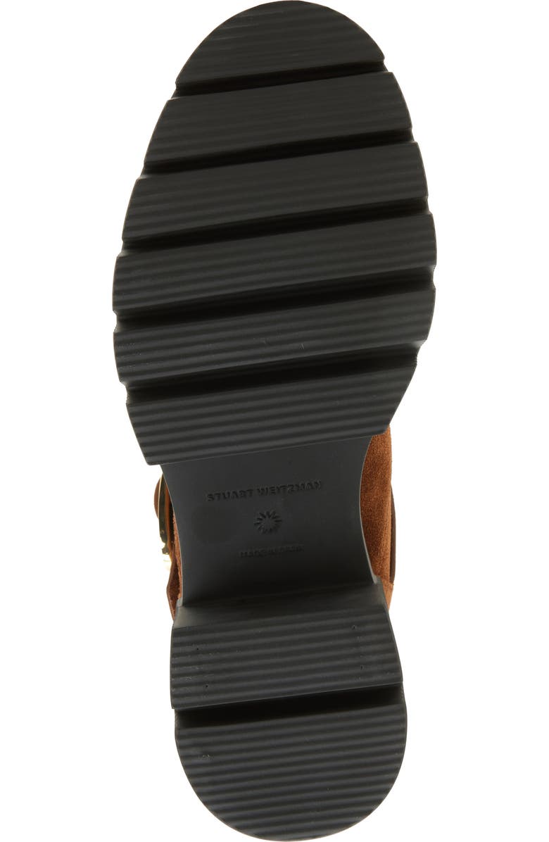 Stuart Weitzman Soho Moto Bootie, Alternate, color, Coffee