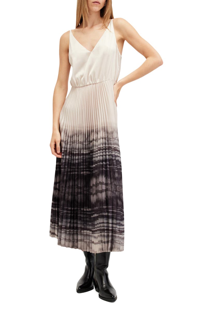 AllSaints Celia Sweater & Slipdress Set, Alternate, color, Cecilia Ecru White