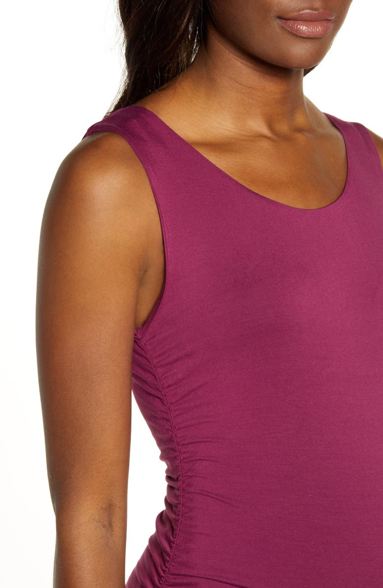 Angel Maternity Sleeveless Body-Con Maternity Dress, Alternate, color, Maroon Red