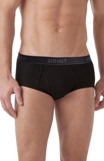 2(x)ist Assorted 3-pack Essential Cotton Briefs In Black