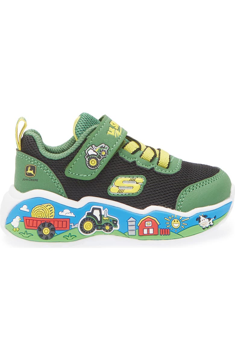 SKECHERS x John Deere Kids' Play Scene Sneaker, Alternate, color, Green/ Black