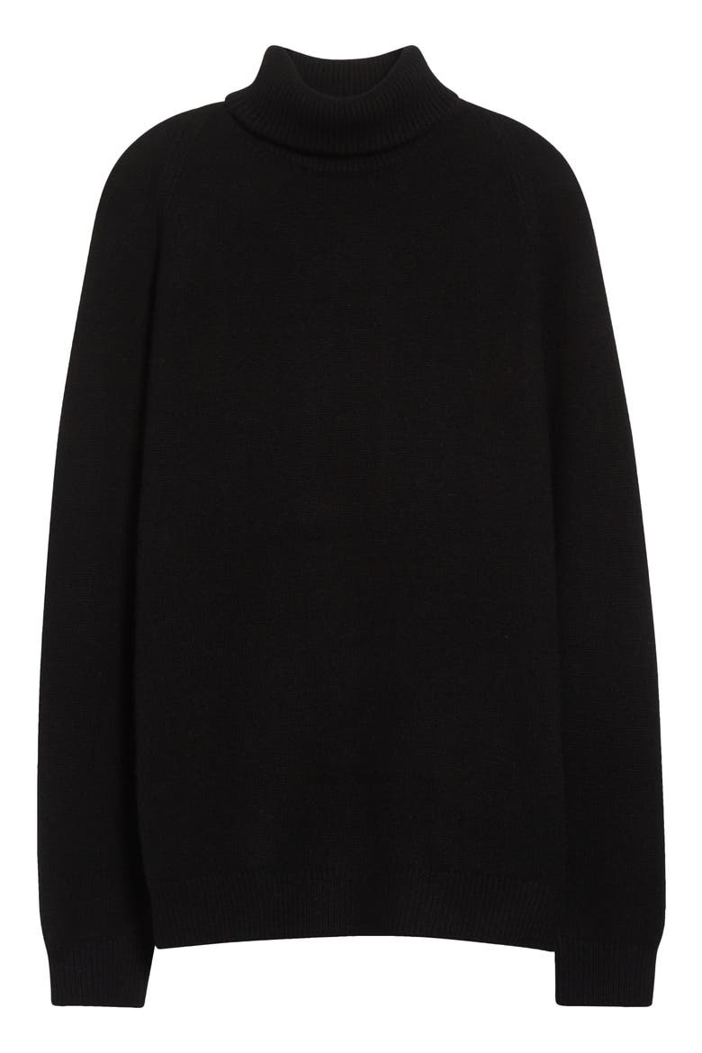 BF Cashmere & Wool Turtleneck Sweater, Alternate, color, BLACK