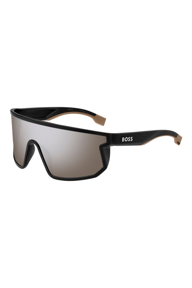 1499/S 99mm Shield Sunglasses, Alternate, color, MATTE BLACK BEIGE