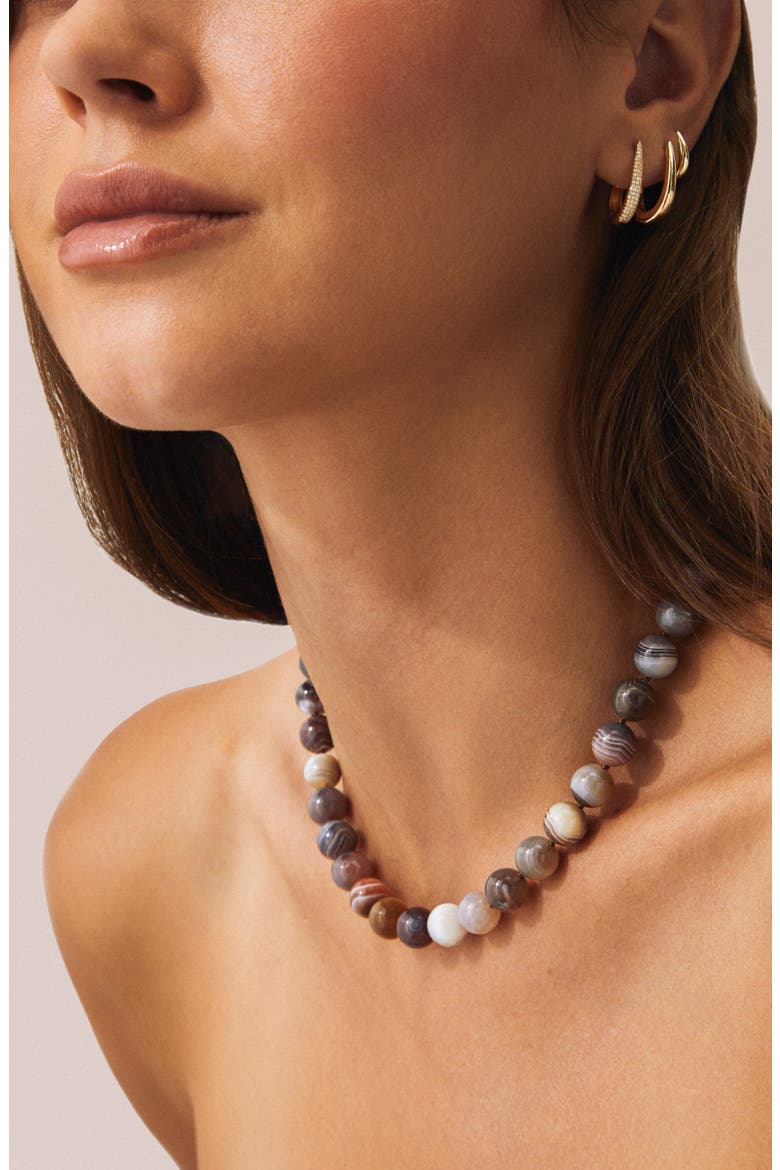Luna 14k Gold Iris Agate Necklace, Alternate, color, 14K YELLOW GOLD