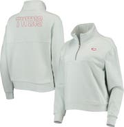 THE WILD COLLECTIVE Women's The Wild Collective Light Blue Minnesota Twins Two-Hit Quarter-Zip Pullover Top