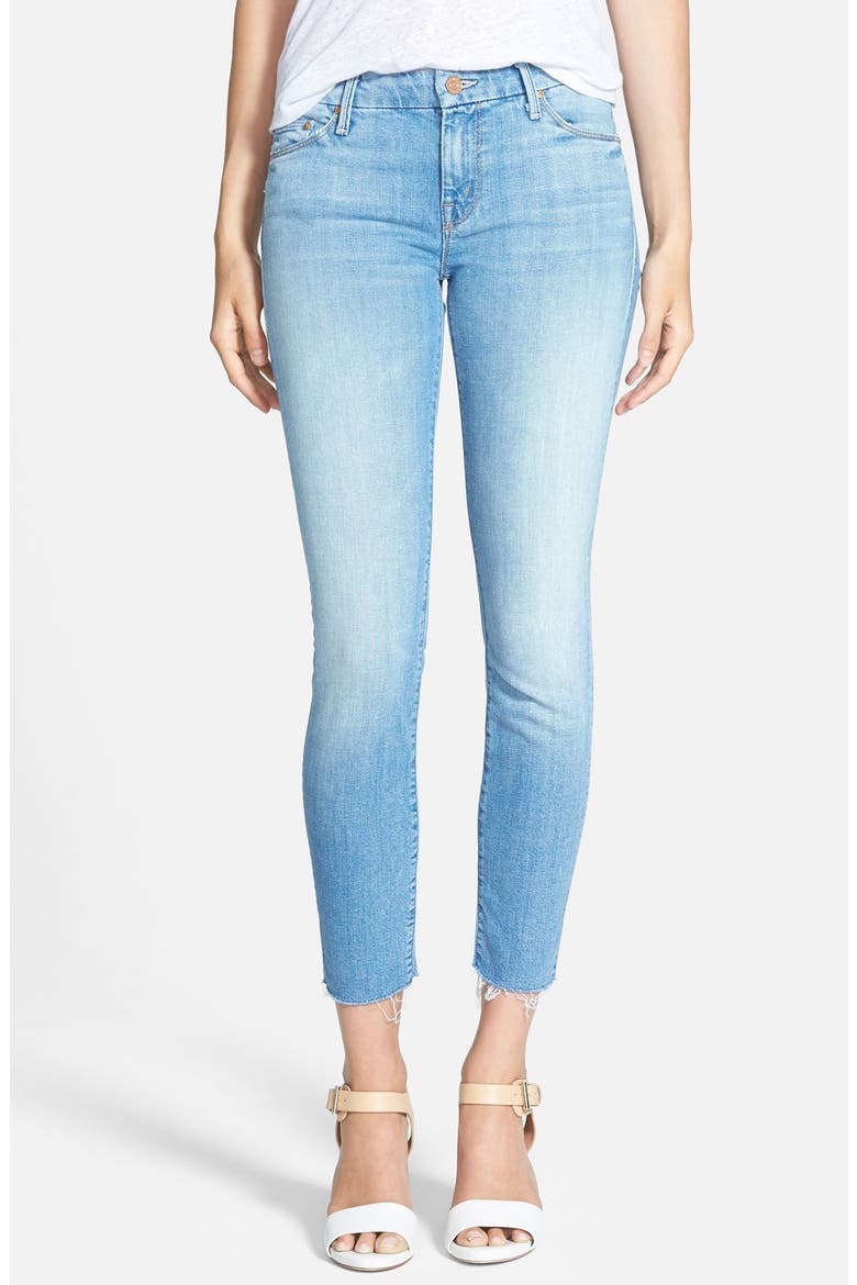 'The Looker' Frayed Ankle Jeans, Main, color, TOURIST TRAP