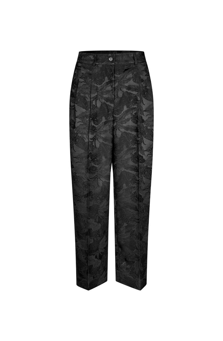 Masai Copenhagen Maperli Jacquard Textured Pants, Alternate, color, Black