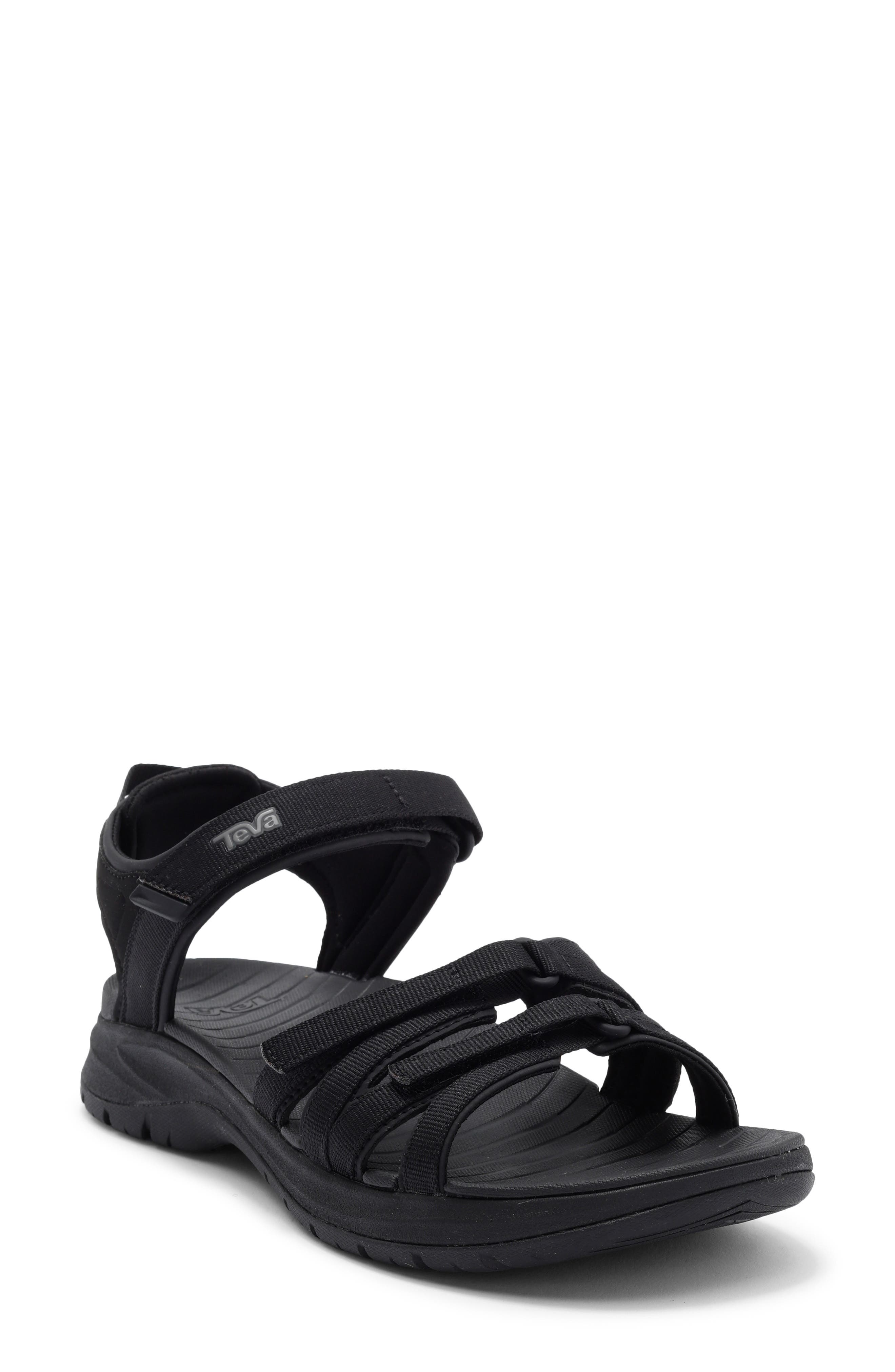 Teva Tirra Sport Hiking Sandal, Main, color, Black/ Black