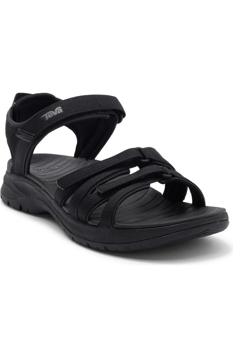 Teva Tirra Sport Hiking Sandal, Main, color, Black/ Black