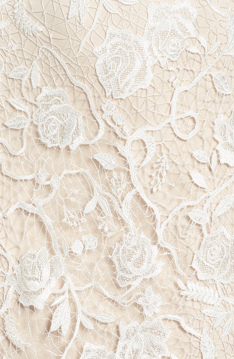 Tadashi Shoji Long Sleeve A-Line Sheath Gown, Alternate, color, 