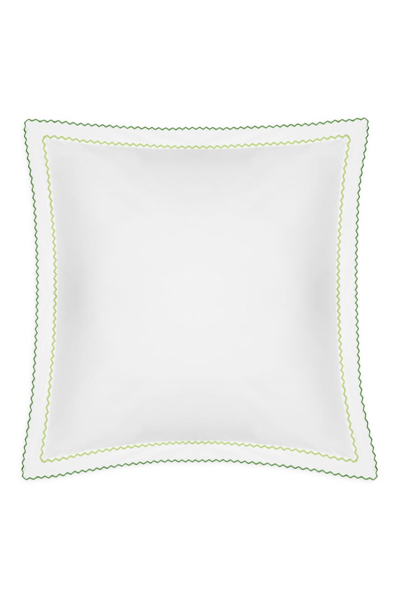 Axel Embroidered Boudoir Pillow Sham, Alternate, color, SPRING GREEN