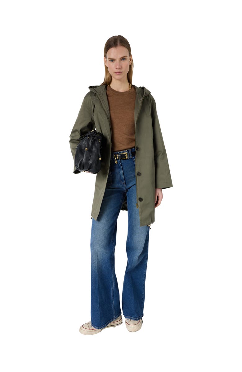 GERARD DAREL Janaya Hooded Parka, Alternate, color, Khaki Green