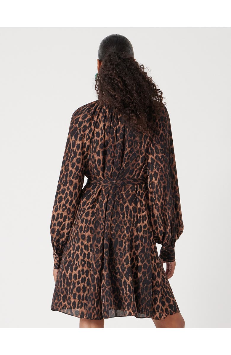 Hush Printed Chiffon Mini Dress, Alternate, color, Natural Leopard Brown