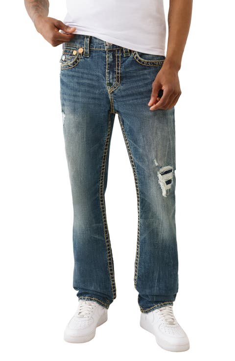 Ricky Super T Flap Straight Leg Jeans (Dark Dusty Trail Wash) (Regular & Big)