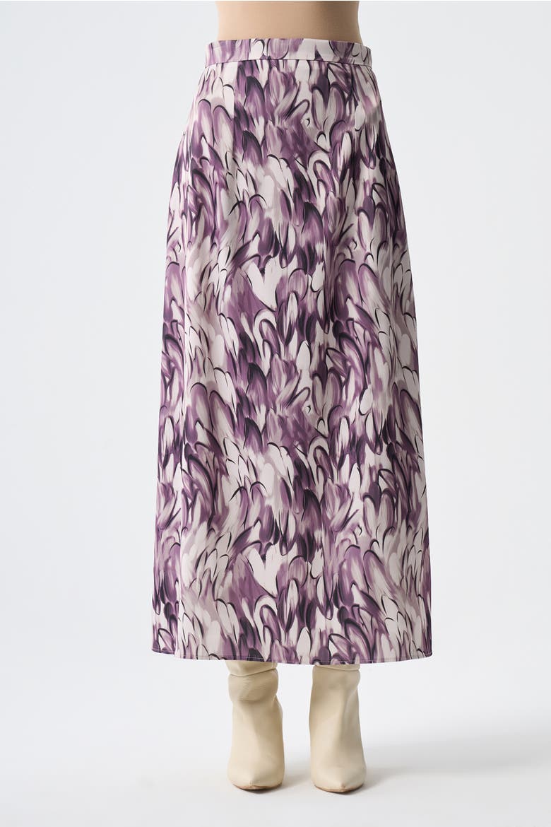 Ellipse Pattern Satin Skirt, Main, color, Patterned