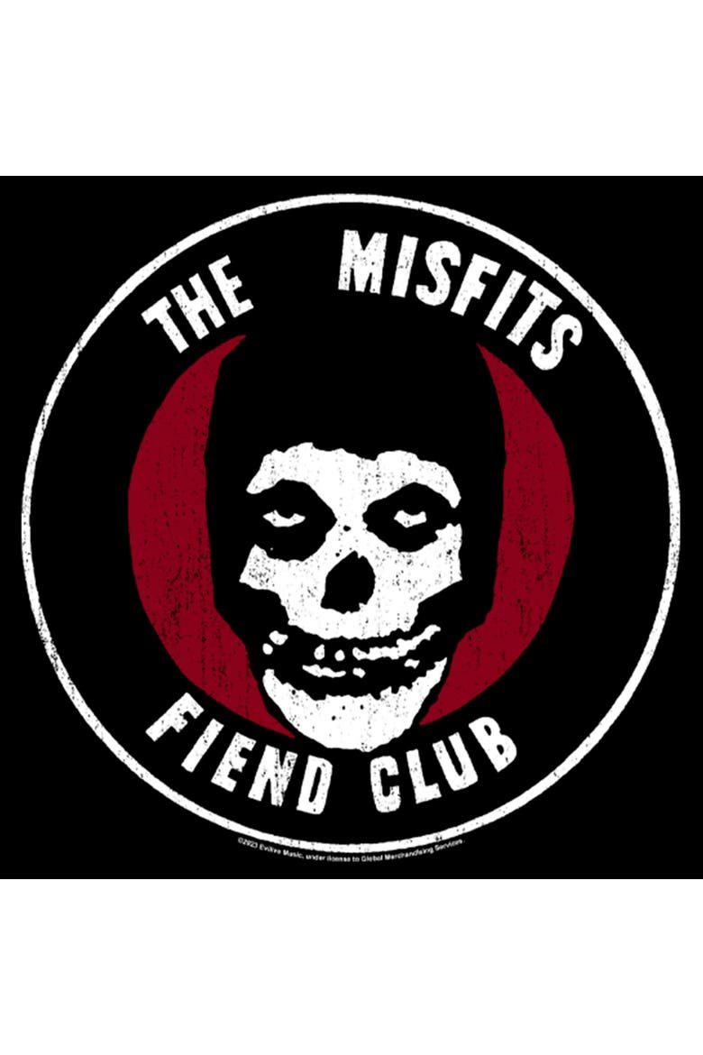 Mens Misfits The Fiend Club T Shirt, Alternate, color, Black