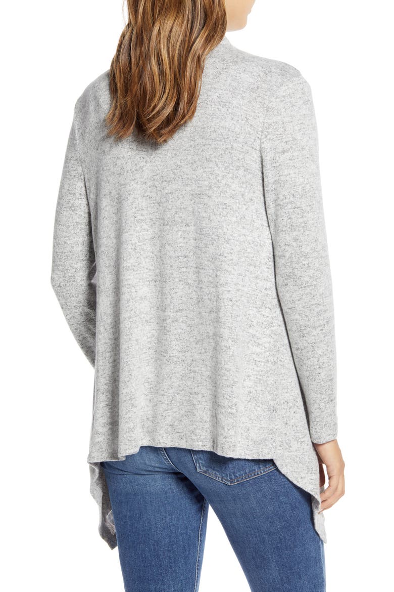 Amie Waterfall Knit Cardigan, Alternate, color, H GREY