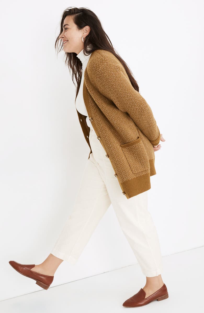 Madewell Coziest Yarn Bird's Eye Maysfield Cardigan Sweater, Alternate, color,