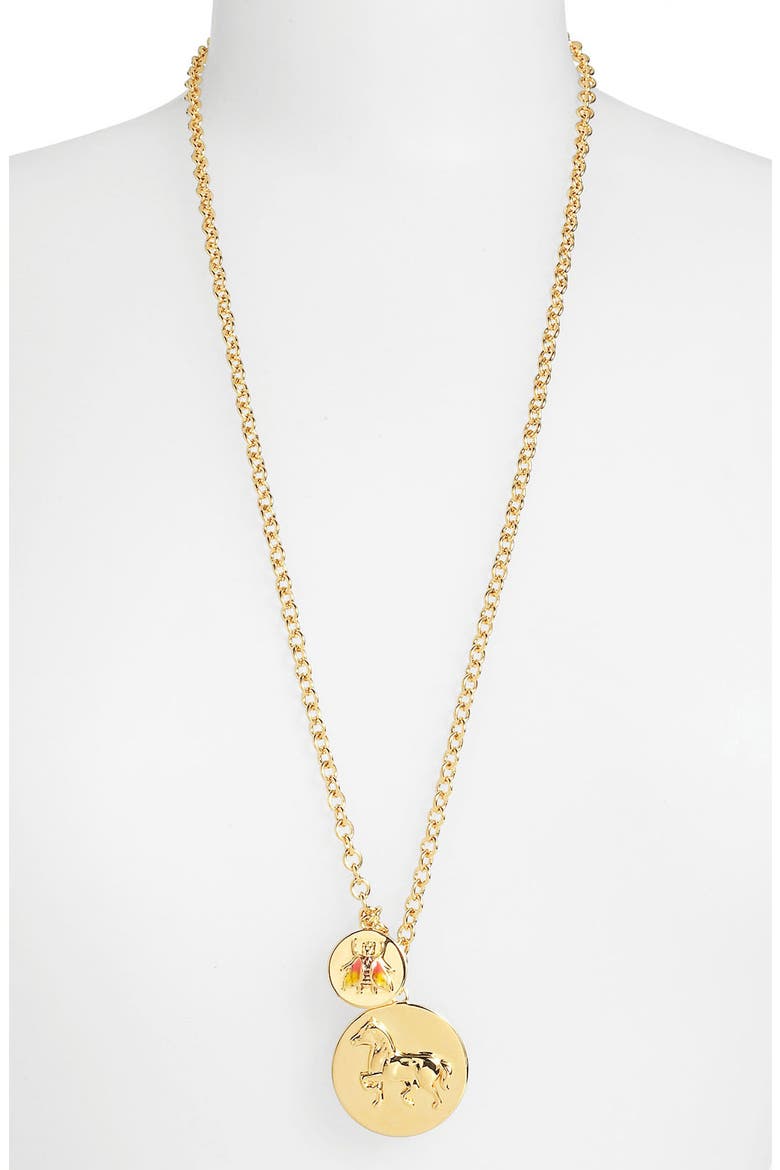 'Buddy' Long Cluster Pendant Necklace, Alternate, color, GOLD MULTI