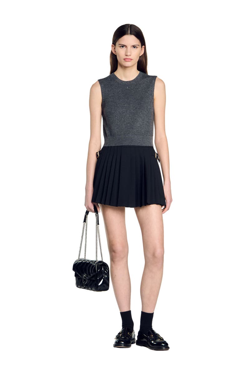 SANDRO Sleeveless sweater, Alternate, color,