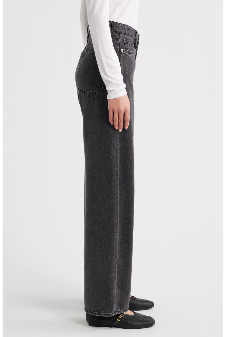 Featherweight Logan High Waist Wide Leg Jeans, Alternate, color, RAVEN