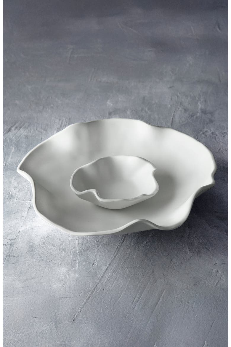 Vida Nube Bowl with Dip, Alternate, color, White