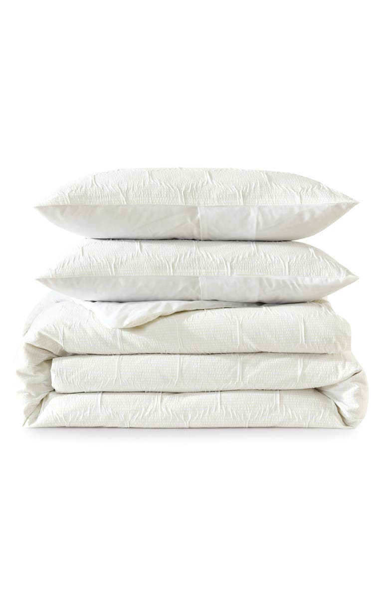 DKNY Modern Hexagon Comforter & Shams Set, Main, color, Citron