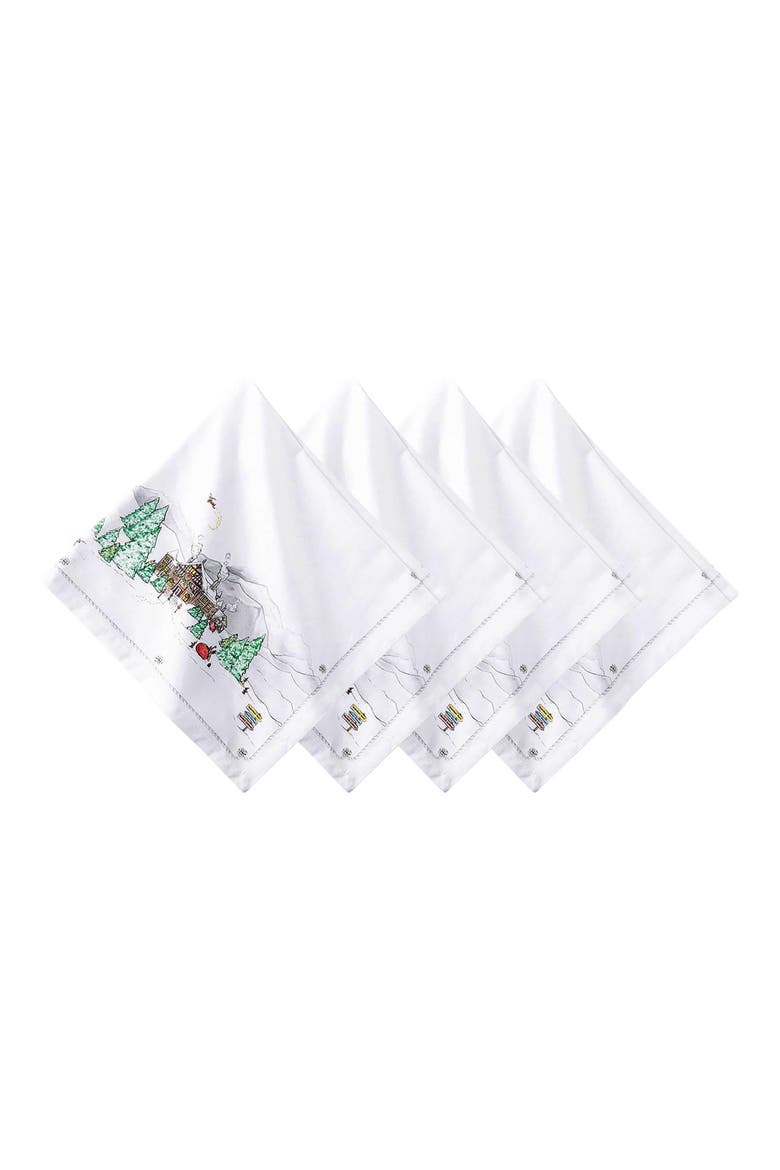 Berry Thread North Pole 4-Piece Napkin Set, Main, color, MULTI