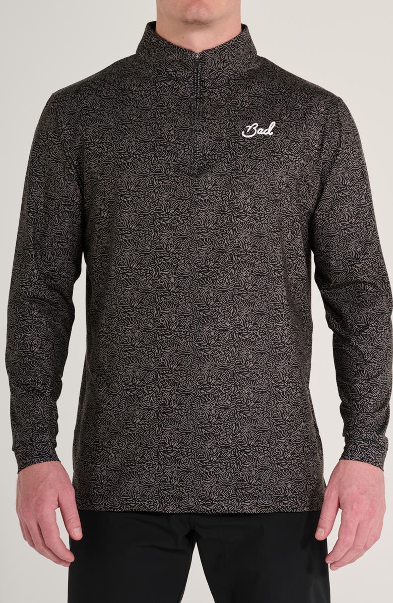 Bad Birdie Swarles Barkley Quarter Zip Performance Golf Pullover, Main, color,