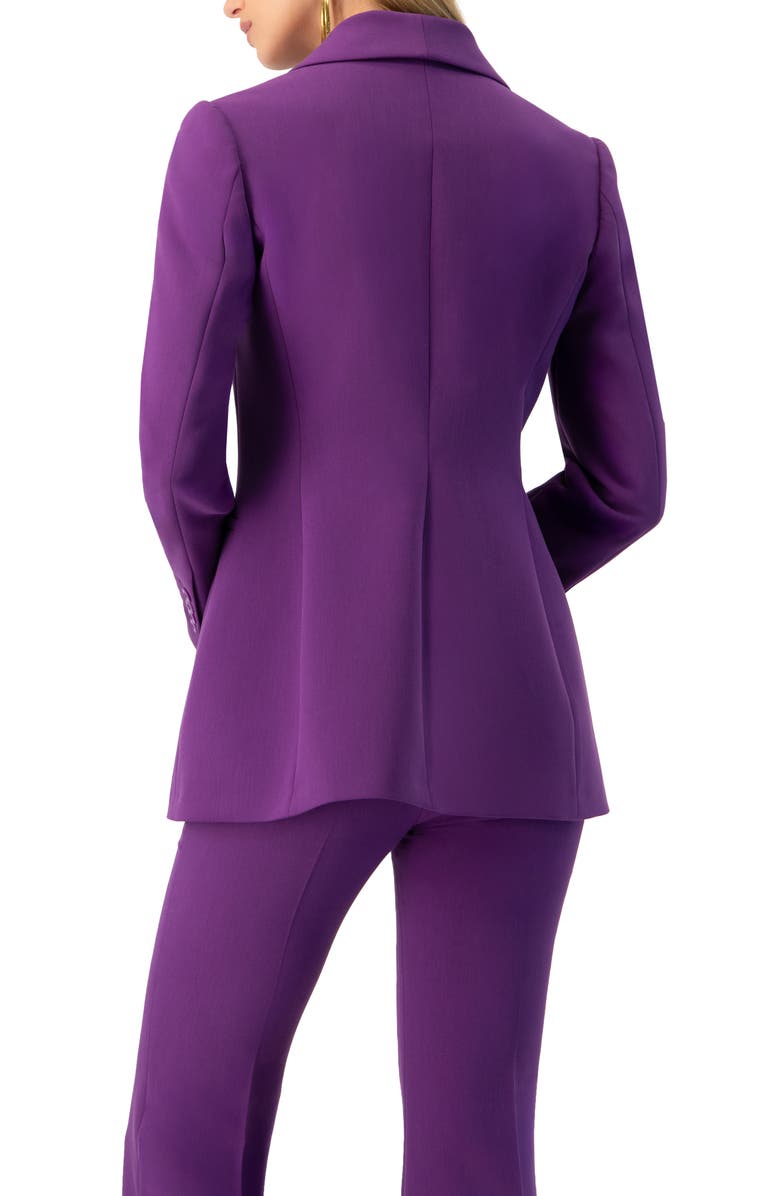 IVONNE Shwal Collar Single-Breasted Blazer, Alternate, color, Purple