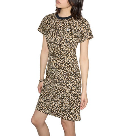 Print Drape Tee Dress