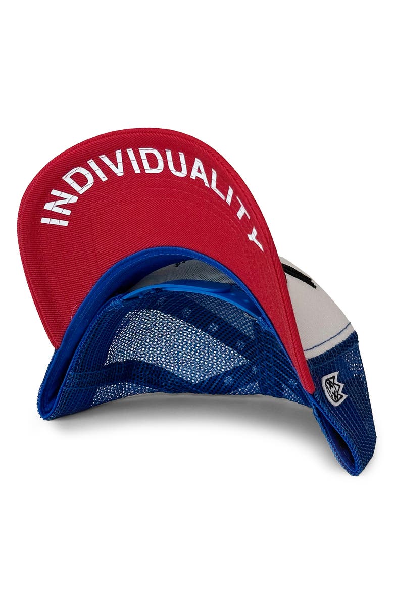 Cult of Individuality XX Trucker Hat, Alternate, color, White
